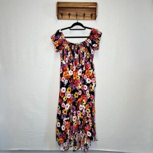 Torrid | Floral Hi Low Midi Maxi Dress Sun dress 0 M/L